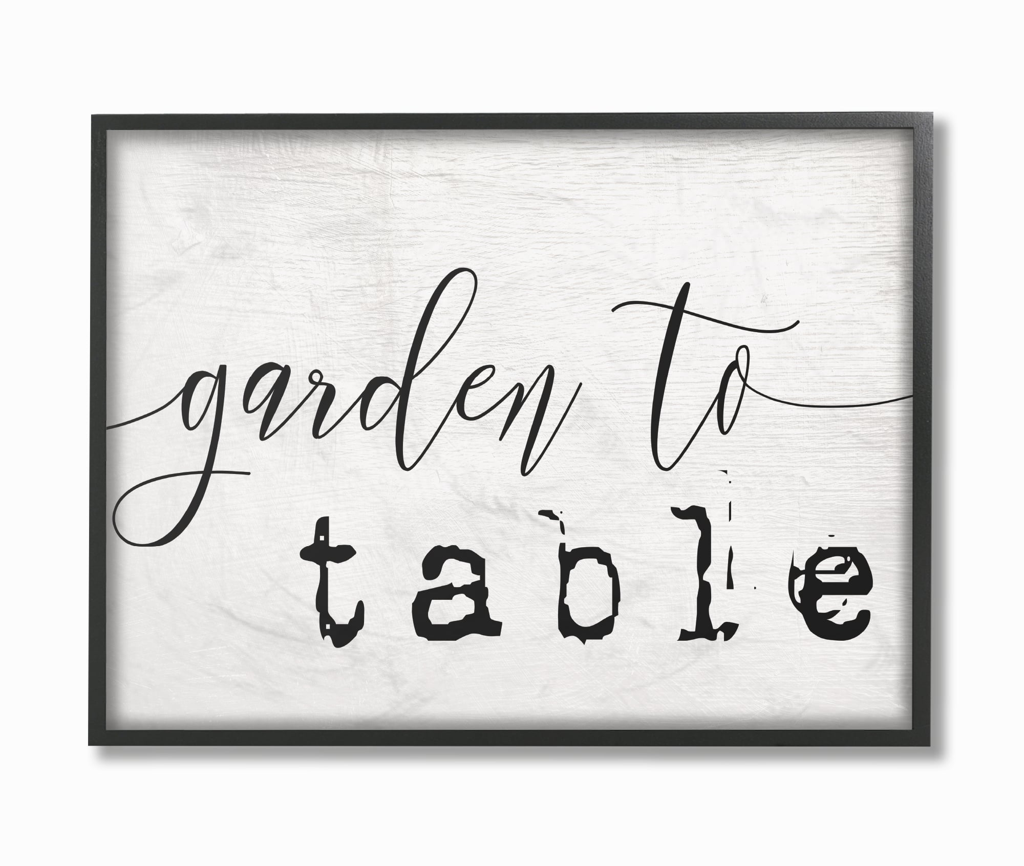 Stupell Industries Garden to Table Wall Art in Black Frame